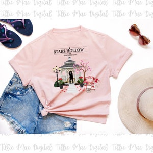 Gilmore Girls Stars Hollow Luke Lorelai Beso Amor Regalo PNG/ DISEÑADOR ORIGINAL / Stanley Design Camiseta Corazones Rosas Sublimación Gazebo Png