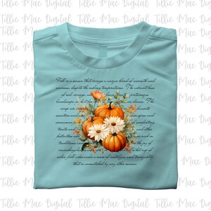 Glory Be Co Thankful With Pumpkin Autumn Leaves T-Shirt – Women's Cute Fall Tee, 100% Cotton