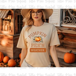 Automne citrouille PNG Pickn citrouilles météo automne heureux récolte d'automne mignon automne tshirt sweat Png téléchargement léopard pull