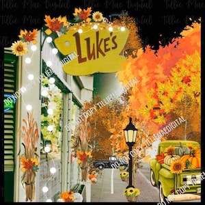 Stars Hohle Lukes Diner Gilmore Girls Lukes Herbst PNG |ORIGINAL DESIGNER | Tshirt Sublimation Herbst Kürbisse Herbstblätter Instant Digital
