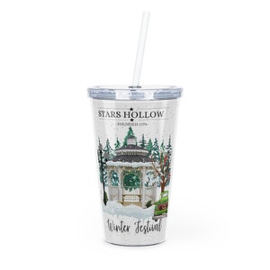 Festival de invierno de Gilmore Girls PNG/ DISEÑADOR ORIGINAL / Regalo Gilmore Girls Vaso Sudadera Taza Almohada Sublimación Cenador Camión Árboles Png