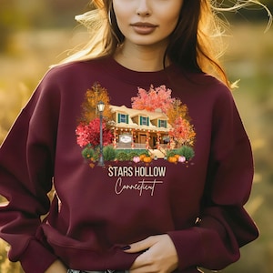 Gilmore Girls Stars Hollow Dragonfly Inn Png / DISEÑADOR ORIGINAL / Camiseta de sublimación Vaso Gilmores Fall Stars Hollow Descargar Otoño Png