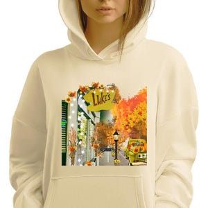 Lukes Diner Stars Hohle Gilmore Girls Lukes Herbst PNG | Tshirt Sublimation Herbst Kürbisse Herbstblätter Instant Digital
