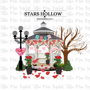 Estrellas Huecas Amor Amistad Regalo PNG/ DISEÑADOR ORIGINAL / Regalo Gilmore Girls Tumbler Linda Camiseta Corazones Rosas Sublimación Gazebo Tree Png