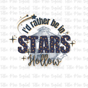 Preferiría estar en Stars Hollow Gilmore Girls Png / Gazebo Sketch / DISEÑADOR ORIGINAL / Camiseta de sublimación Gilmores Stars Hollow Descargar Png