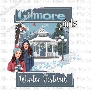 Gilmore Girls Stars Hollow Winter Festival Png / DISEÑADOR ORIGINAL / Sublimación Camiseta Sudadera Taza Gilmores Stars Hollow Descargar l Png