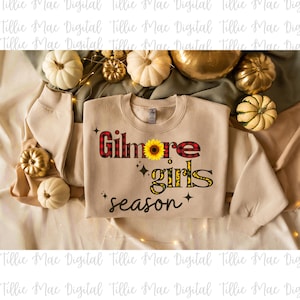 Gilmore Girls Temporada Stars Hollow Otoño Png / DISEÑADOR ORIGINAL / Camiseta de sublimación a cuadros Gilmores Otoño Stars Hollow Descargar Otoño Png
