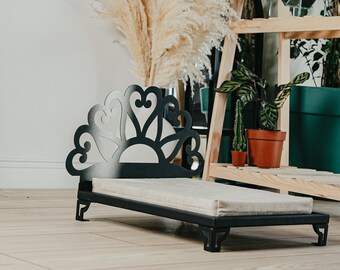 Metal Cat Bed Raised pet bed, metal dog bed, elevated pet bed, pet cots, dog kennel, dog crate, pet gift, indoor cat house, indoor dog house