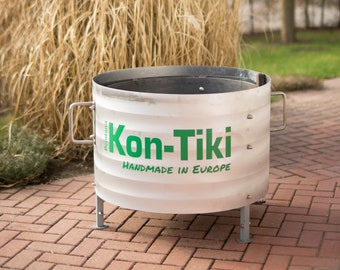 Kon-Tiki Pyrolysis Furnace produce biochar in your own garden; closed material cycle; Basis for Terra Preta