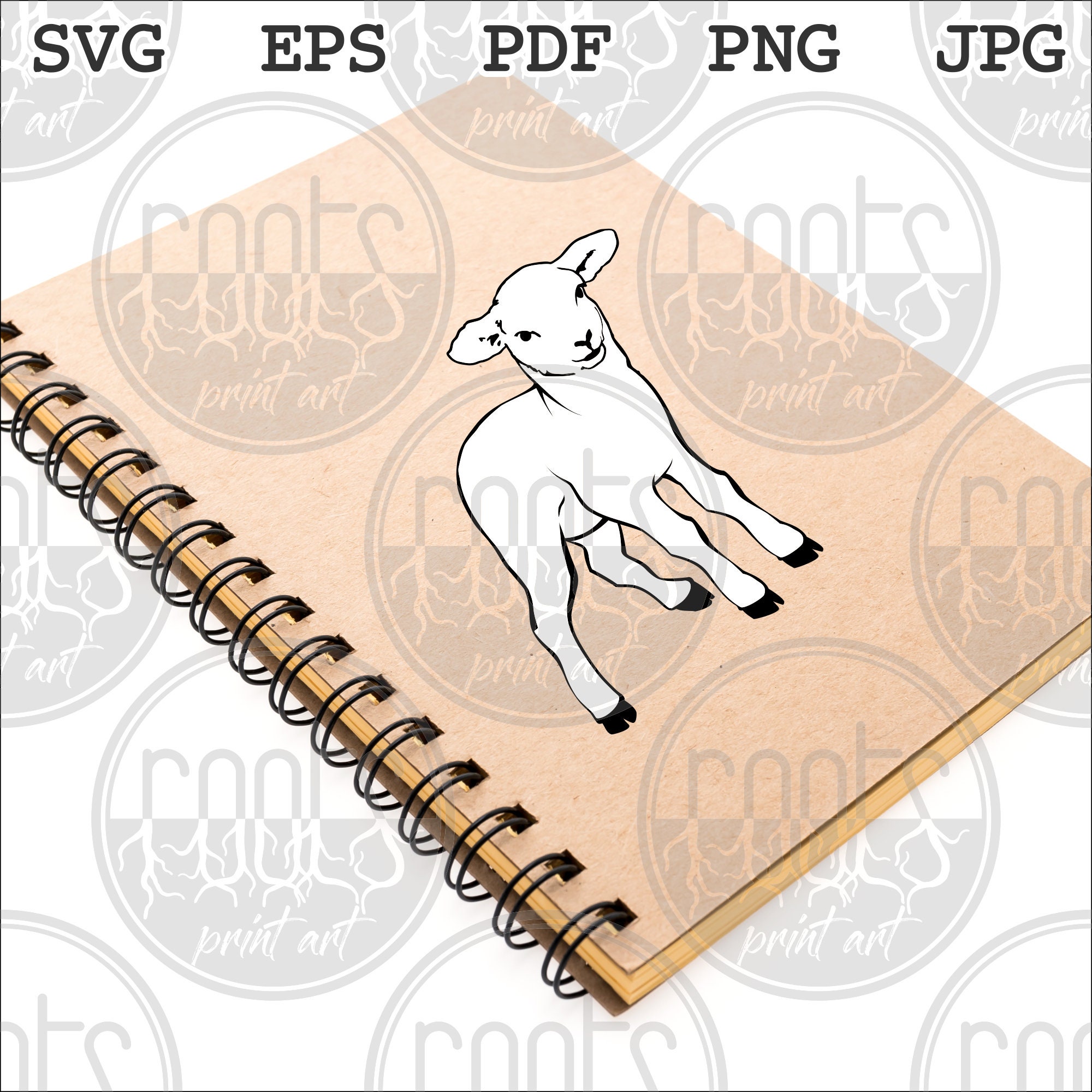 Lamb SVG Lamb Clipart Cute Pet Vector Download Printable - Etsy