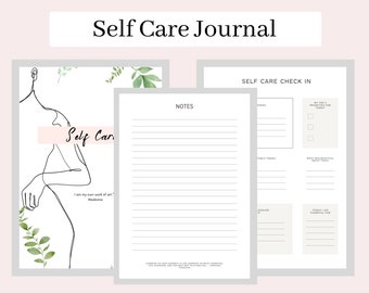 Self Care Journal | Mental Health Journaling | Printable Journal