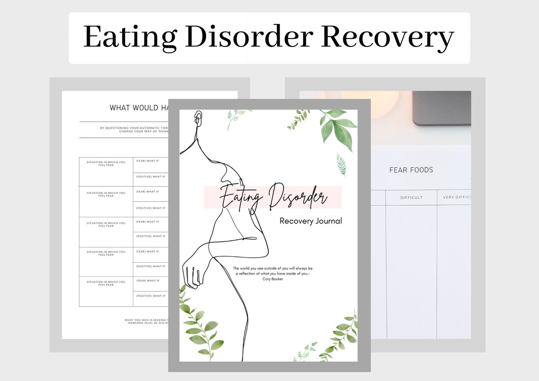 Eating Disorder Recovery Journal (overcome Fear Foods, Anxiety & Food ...