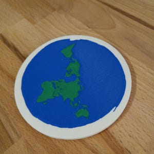 Platte aarde-onderzetter