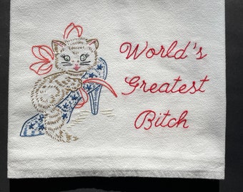 Bitch Embroid Towel Bitch Embroid Towel
