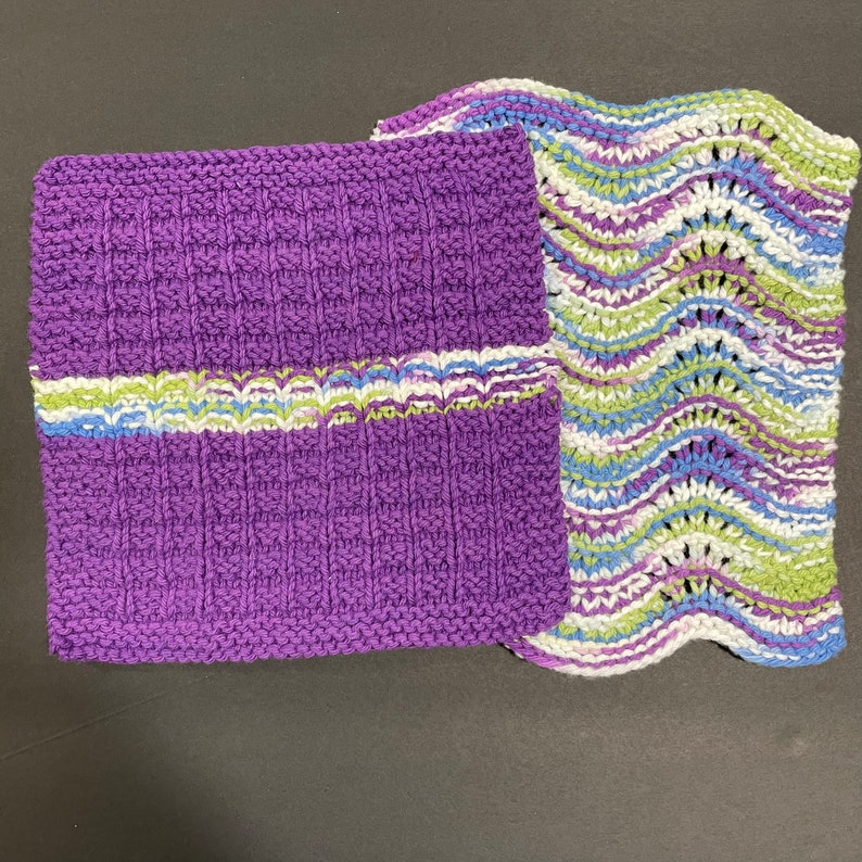 Hand Knit Cotton Dish Cloths Dish Rags Set Of 2 Etsy hand-knit-cotton-dish-cloths-dish-rags-set-of-2-etsy