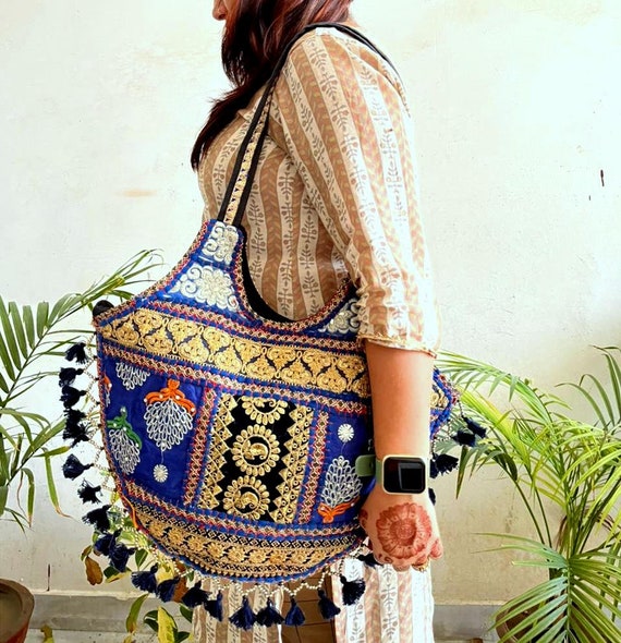 Womens Tote Bag Boho Shoulder Bag Vintage Banjara… - image 5