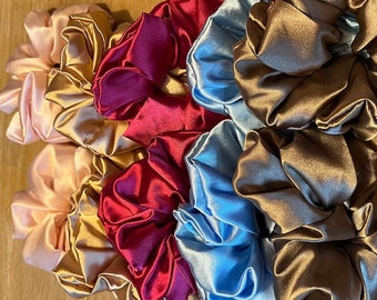 Create Your Own Silk Scrunchie Box | Scrunchie Pack Satin | Silk Satin Scrunchie Set | Gift Box | Soft Silk Scrunchie | Gentle hair tie
