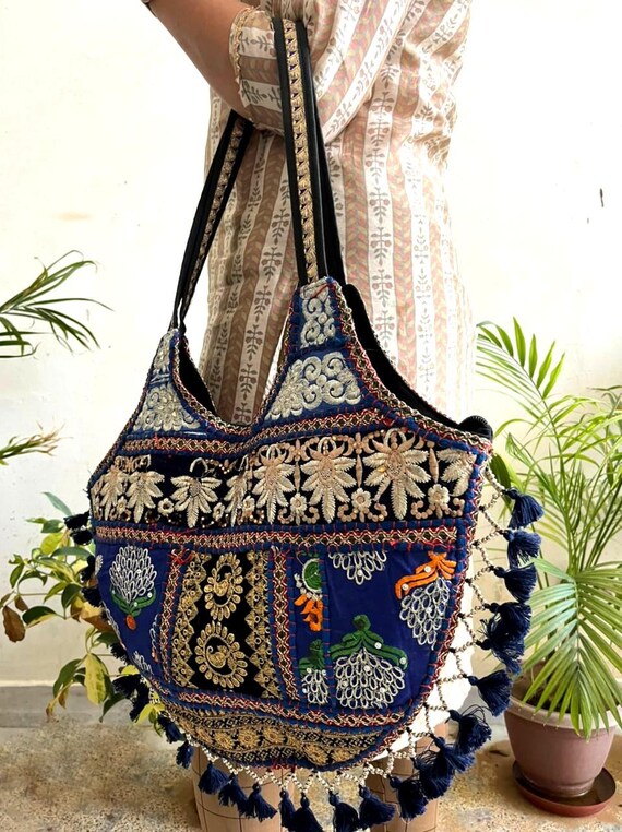 Womens Tote Bag Boho Shoulder Bag Vintage Banjara… - image 4