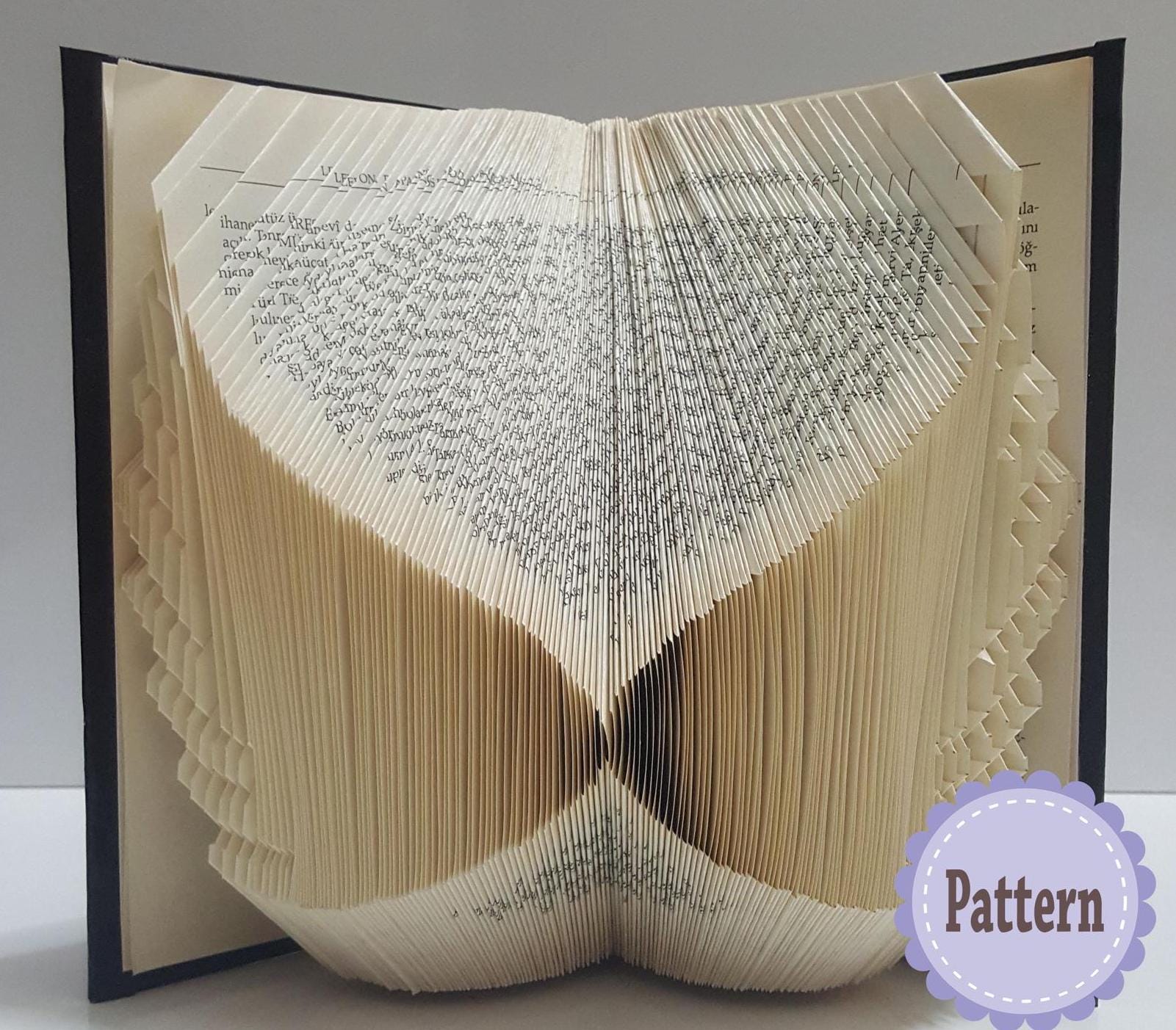 Angel Wing Book Folding Pattern, Angel Wing Gift Pattern, Personalized ...