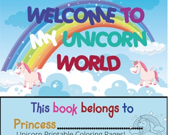 PRINTABLE Unicorn Coloring Pages