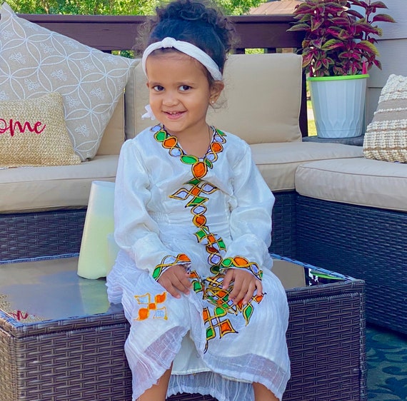 Ethiopian traditional dress for baby boy hot sale