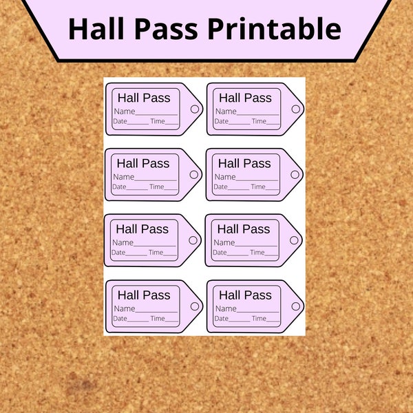 valentine no homework pass Hall Passes for classroom, Elementary Hall Pass, High School Hall Pass, Hall Pass for Teachers