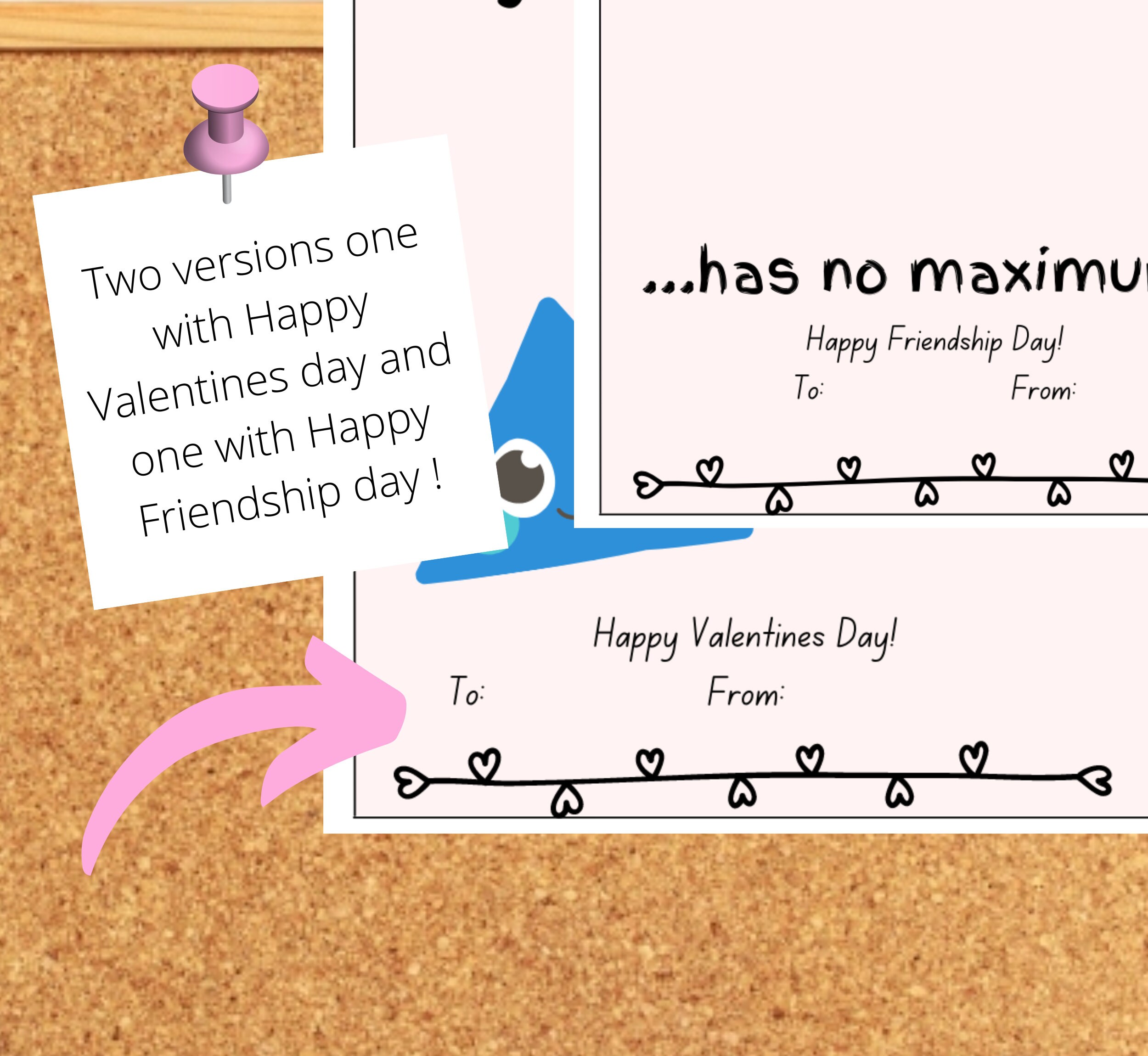 Printable Valentines Cards, School Valentines Cards for Kids, Printable ...
