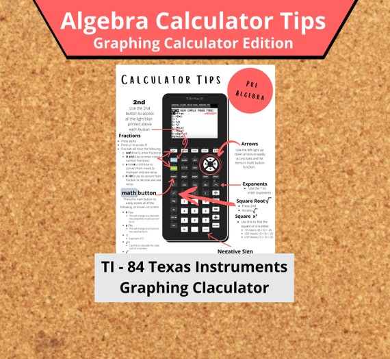 Graphing Calculator Tips Algebra Graphing Calculator Cheat Etsy