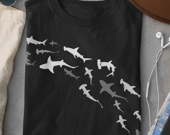 Unisex Shark T-Shirt, Shark Tee, Shark Tshirt, Shark Gift, Scuba Gift, Scuba Diving Gift, Gift for Him Her, Shark Week Gift, Dive Gift