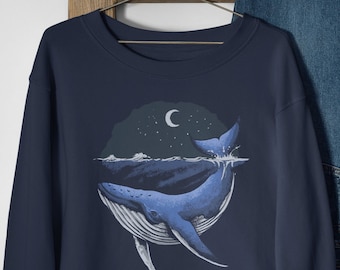 Blauwal Sweatshirt, Wal Hoodie, Wal Tshirt, Wal Shirt, Wal Pullover, Wal Pullover, Wal Geschenke, Ozean Geschenke, Tier Geschenke
