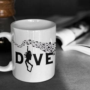 SCUBA Diving Mug, Diver Mug, Diving Mug, Gift for Him, Gift for Her, Scuba Diving Gift, Diver Gift, Scuba Gift, SCUBA Coffee Cup