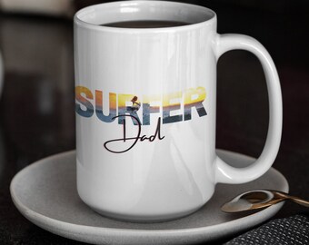 Surfer-moeder | mama | Papa mok, surfen geschenken, Surf mok, cadeaus voor mama mama, cadeaus voor papa, Surf koffiekopje, nieuwigheid mok, grappige koffiemok