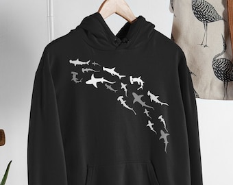 SHARK Made Up of Scuba Divers Open Water HOODIE hoody birthday gift diving SHARK Made Up of Scuba Divers Open Water HOODIE hoody birthday gift diving