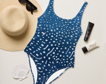 Traje de baño con estampado de tiburón ballena de una pieza, estampado animal, traje de baño de una pieza, bikini de playa, traje de baño de verano, accesorios de baño, ropa de playa