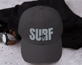 SURF baseball cap, Surfer Hat, Surfing Cap, Surfing Gifts, Gifts for Surfers, Beach Hat, Sun Hat, Surf Lovers, Trendy Caps