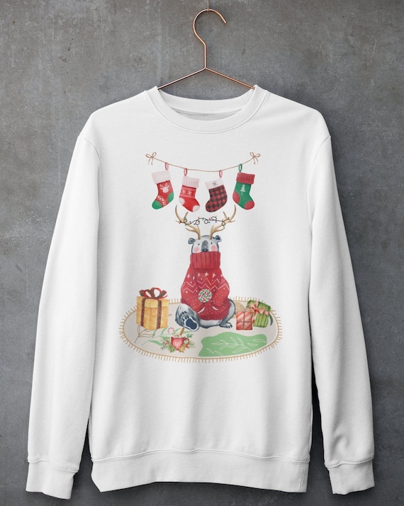Pull de noel ours polaire sale