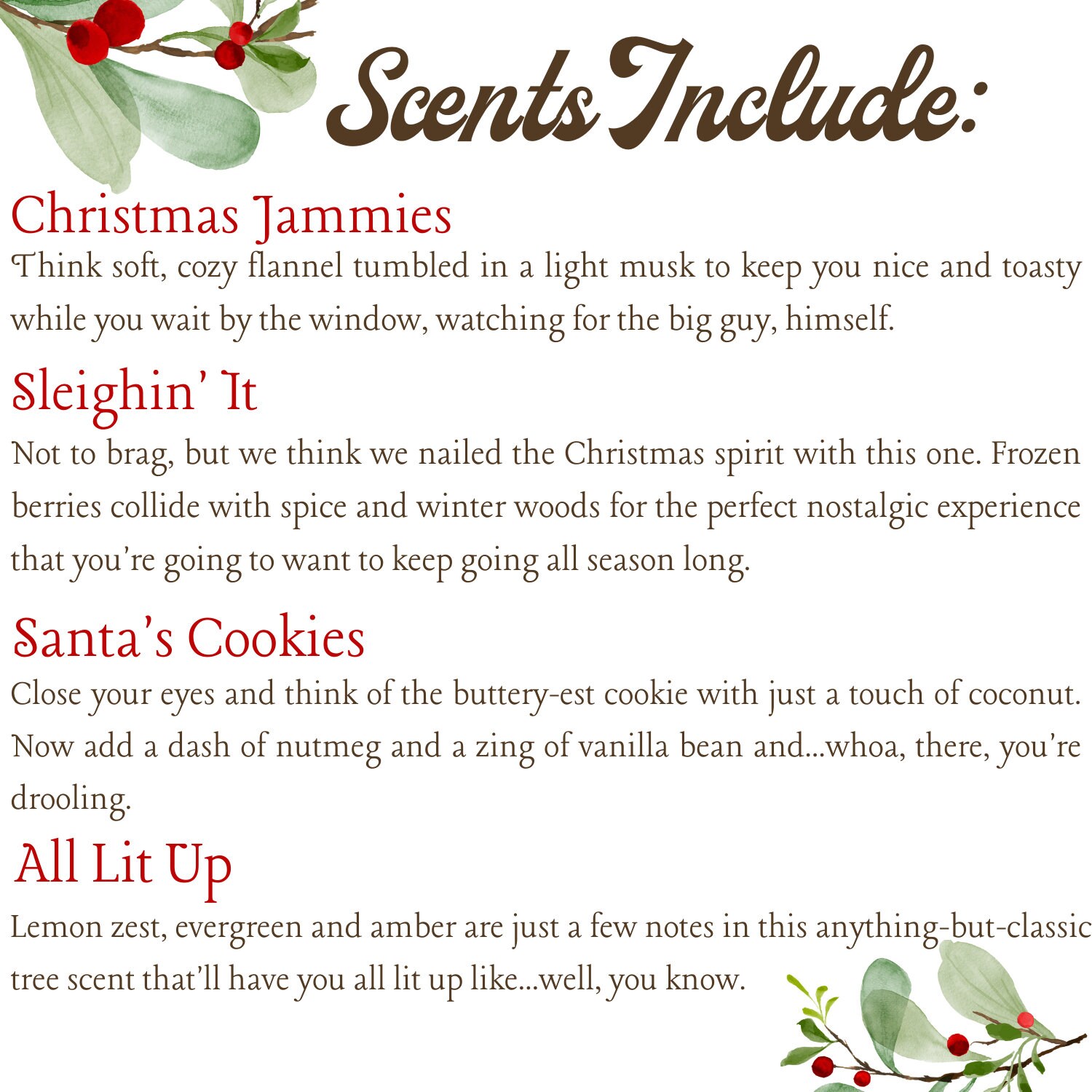 Christmas Scented Candle Bird Safe Candles Pet Safe Etsy