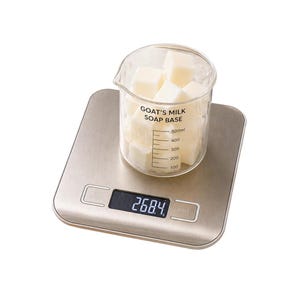 Soap Making Digital Scale - 0.1g Precision, 5kg Capacity, LCD Display, Tare Function, DIY Tool, Kitchen Scale for Ingredients