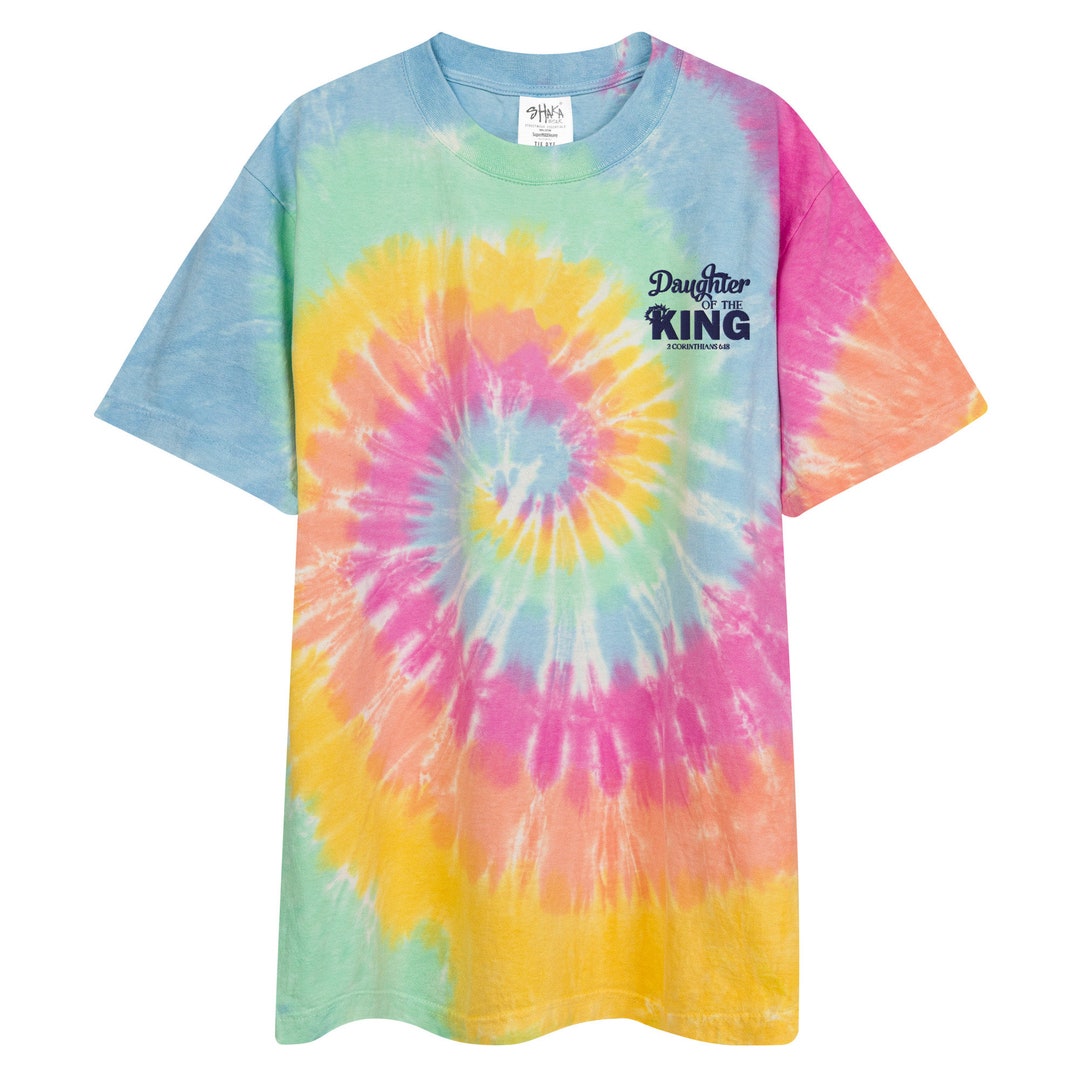 Daughter of the Kind Oversized Tiedye Tshirt, Christian Tie Dye Shirt