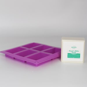 The Soapy Biz Simply Smooth Soap Making Kit – Goat Milk Base & Silicone Mold | DIY Beginner Soap Kit | Makes 4–6 Bars