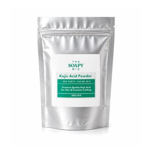 Ácido kójico en polvo para la elaboración casera de jabón / Polvo fino para jabón de glicerina, pastillas de jabón artesanales y proyectos de cosmética / 28 g / 1 oz