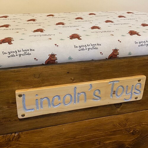 Handmade Personalised Solid Wood Toy Box With Soft Closing Etsy UK