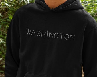 Tenacitee Girls Living in Washington with Wisconsin Roots Hooded Sweatshirt Tenacitee Girls Living in Washington with Wisconsin Roots Hooded Sweatshirt