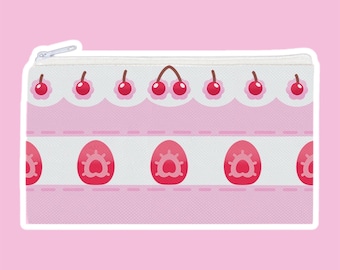 Strawberry Jam Pencil Case | Cute Cosmetic Case | Kawaii Pouch