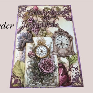 Hermosa tarjeta de consagración juvenil, tarjeta de consagración juvenil, gran regalo, regalo en efectivo o con vale, vintage, 21 cm x 14,8 cm, A5, única