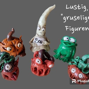 Creepy Cute Halloween Clay Figures - Etsy display picture 1