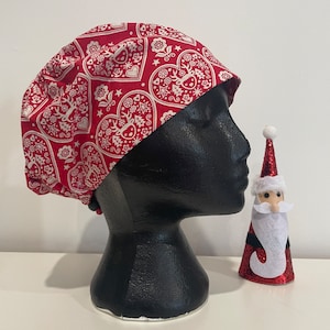 Scrub Hat. Theatre Cap. CHRISTMAS. Reindeers are always in our hearts