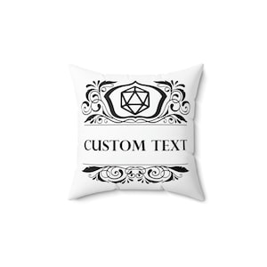 D20 Personalized Pillow Couch Decoration for DND Lovers