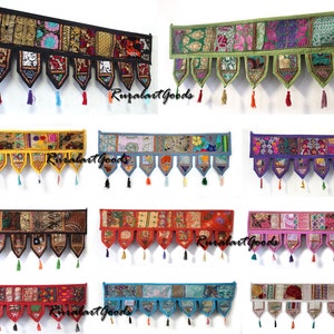 Bohemian Door Décor 1 & 2 Meter Toran, Boho décor Colorful Toran, Handmade Door Valance, Window Décor Hippie Wall Hanging