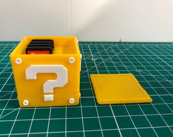 Mario question block switch cartridge case